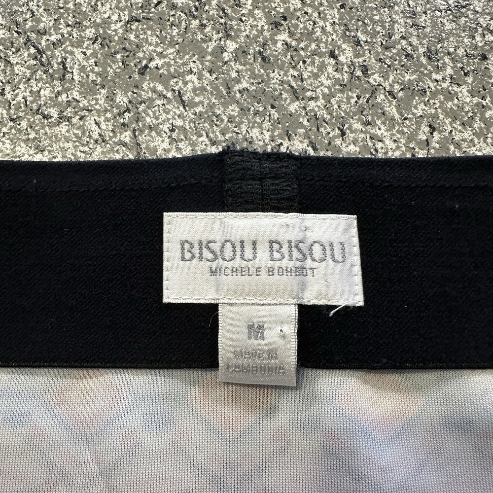 Bisou Bisou Michele Bohbot Pencil Skirt Womens M  Side Slit Boho 28x27 Measured - Picture 3 of 7